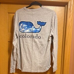 Vineyard Vines Gray Shirt Colorado long sleeve size M